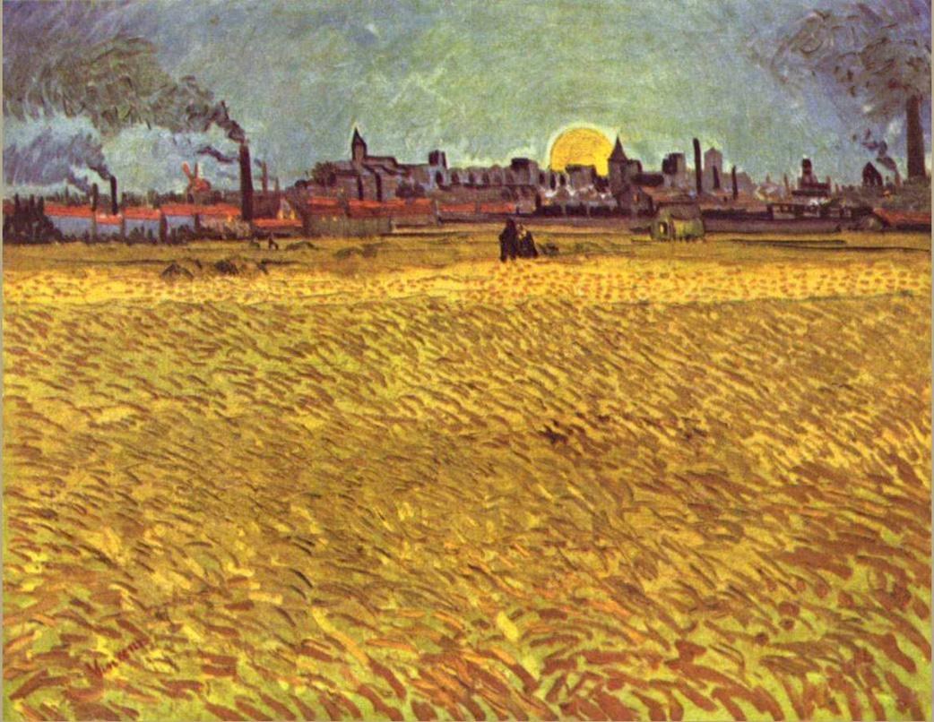 Vincent van Gogh WheatField at Sunset